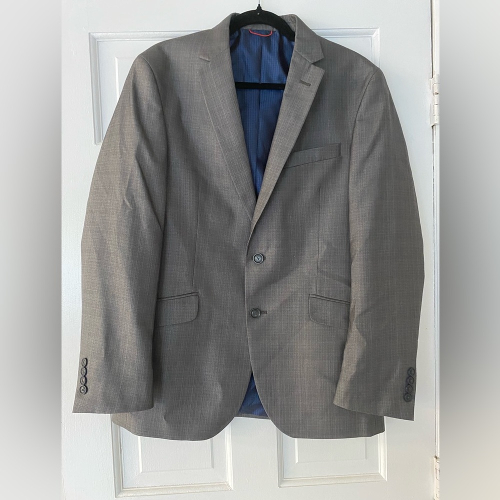 Classic Blazer for Men Gray Suit Jacket